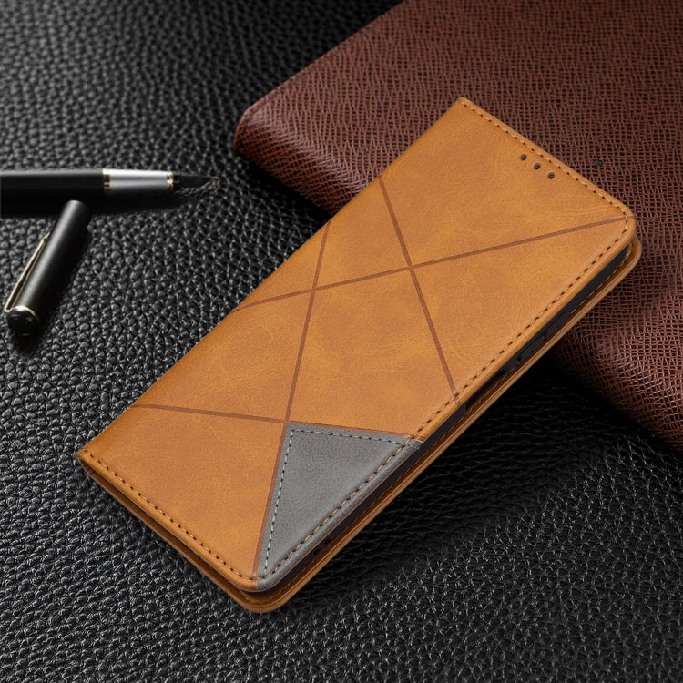 For Xiaomi Redmi Note 10 4G / Note 10s Rhombus Texture Horizontal Flip Magnetic Leather Case with Holder & Card Slots