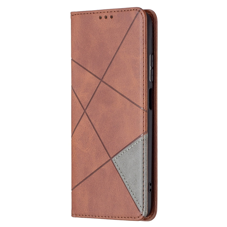 For Xiaomi Redmi Note 10 4G / Note 10s Rhombus Texture Horizontal Flip Magnetic Leather Case with Holder & Card Slots