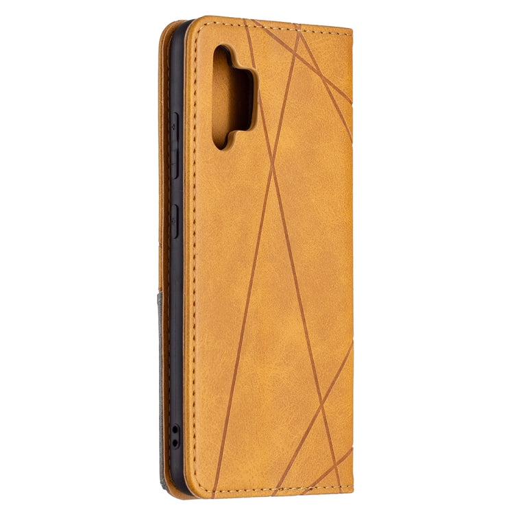 For Samsung Galaxy A32 4G Rhombus Texture Horizontal Flip Magnetic Leather Case with Holder & Card Slots