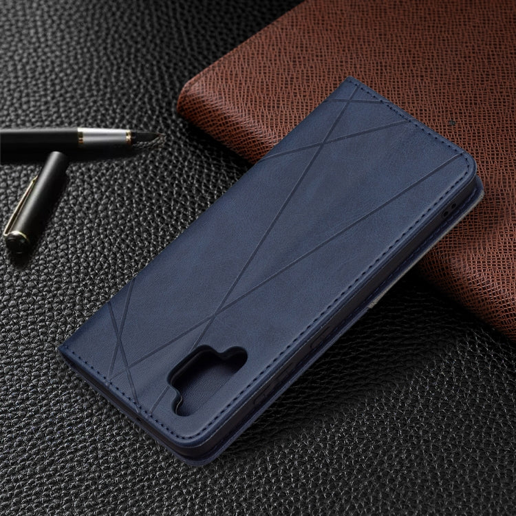 For Samsung Galaxy A32 4G Rhombus Texture Horizontal Flip Magnetic Leather Case with Holder & Card Slots