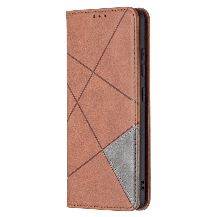 For Samsung Galaxy A32 4G Rhombus Texture Horizontal Flip Magnetic Leather Case with Holder & Card Slots
