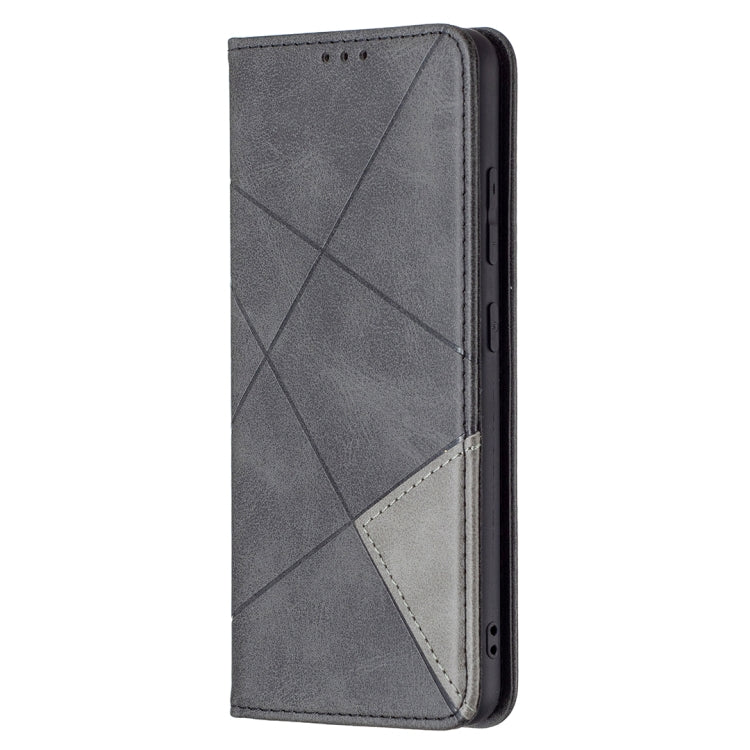 For Samsung Galaxy A32 4G Rhombus Texture Horizontal Flip Magnetic Leather Case with Holder & Card Slots