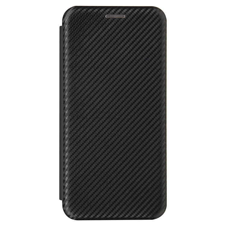 For Samsung Galaxy Xcover 5 Carbon Fiber Texture Horizontal Flip TPU + PC + PU Leather Case with Card Slot