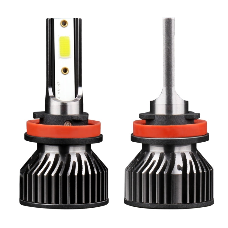 F2 H8 / H9 / H11 2 PCS DC9-36V / 25W / 6000K / 2500LM IP68 Waterproof Car LED Headlight(Cold White Light)