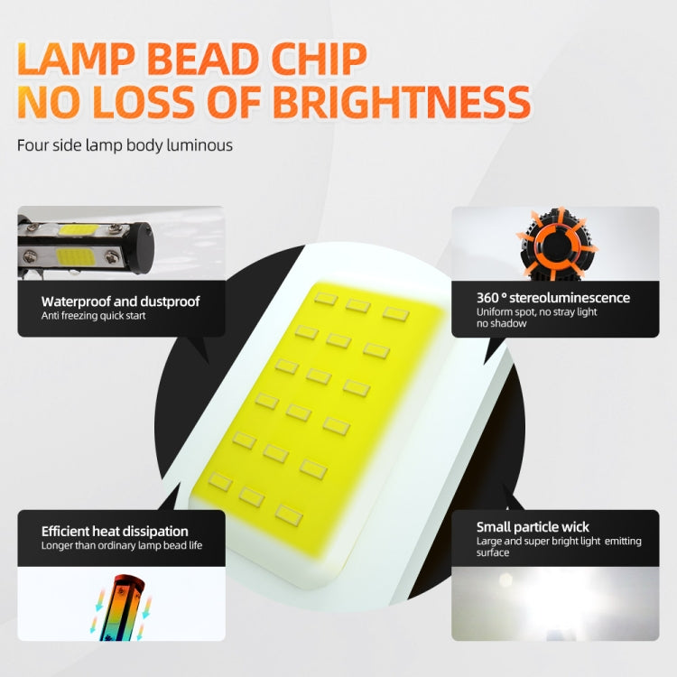 M6 9005 / HB3 / H10 2 PCS DC9-36V / 25W / 6000K / 2500LM IP68 Waterproof Car LED Headlight(Cold White Light)