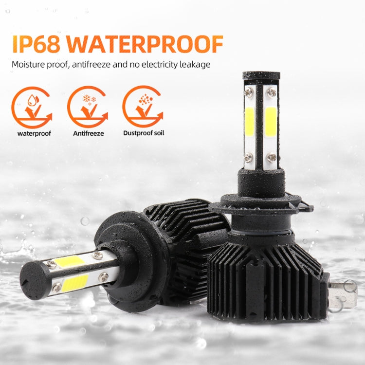 M6 H7 2 PCS DC9-36V / 25W / 6000K / 2500LM IP68 Waterproof Car LED Headlight(Cold White Light)