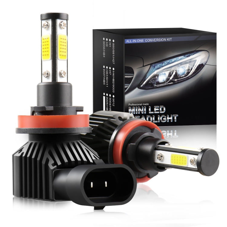 M6 H8 / H9 / H11 2 PCS DC9-36V / 25W / 6000K / 2500LM IP68 Waterproof Car LED Headlight(Cold White Light)