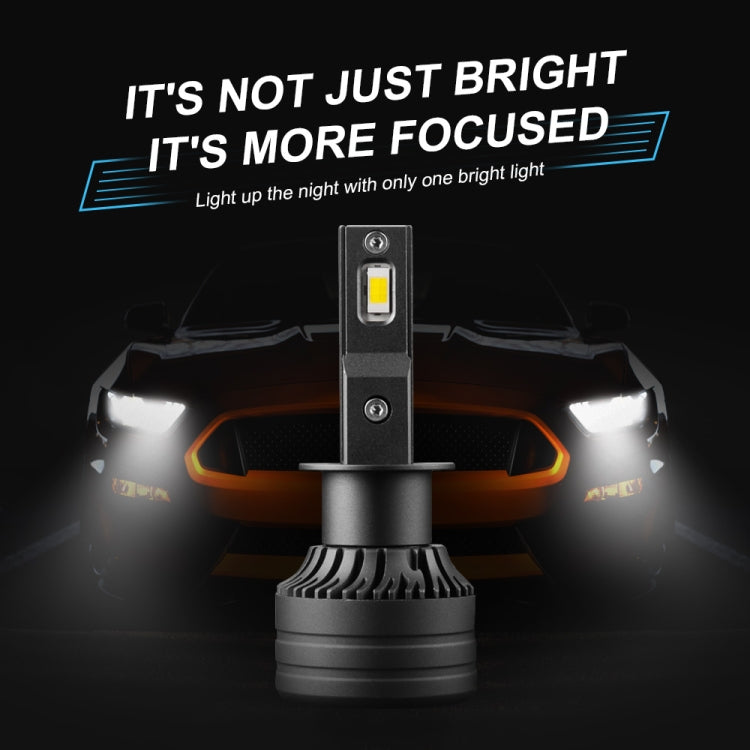 P1 H1 2 PCS DC9-36V / 30W / 6000K / 10000LM IP68 Waterproof Car LED Headlight(Cold White Light)