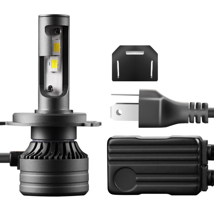 P1 H4 2 PCS DC9-36V / 30W / 6000K / 10000LM IP68 Waterproof Car LED Headlight(Cold White Light)