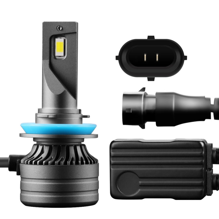 P1 H11 2 PCS DC9-36V / 30W / 6000K / 10000LM IP68 Waterproof Car LED Headlight(Cold White Light)