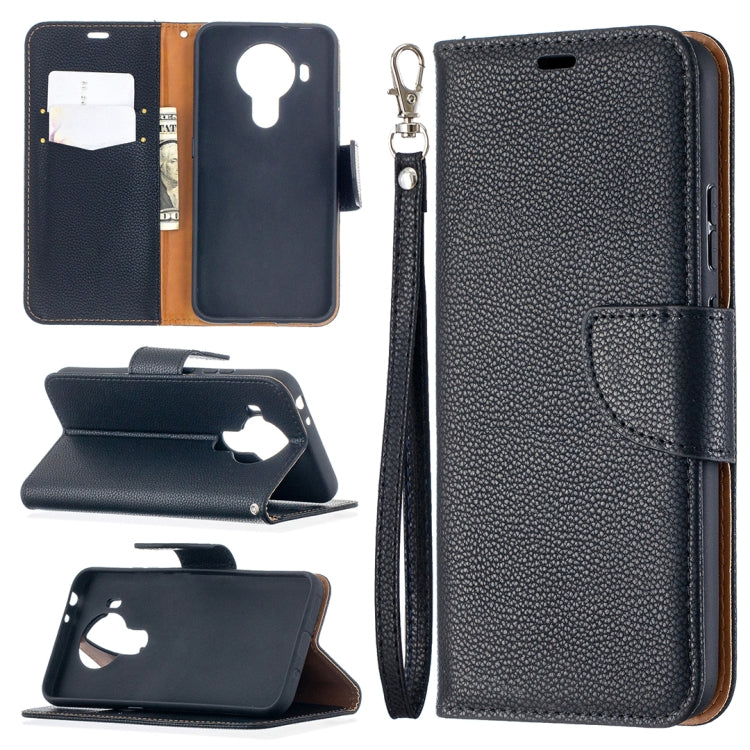 For Nokia 5.4 Litchi Texture Pure Color Horizontal Flip Leather Case with Holder & Card Slots & Wallet & Lanyard