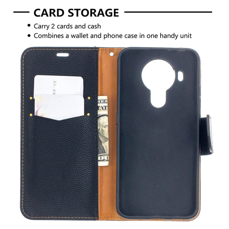 For Nokia 5.4 Litchi Texture Pure Color Horizontal Flip Leather Case with Holder & Card Slots & Wallet & Lanyard