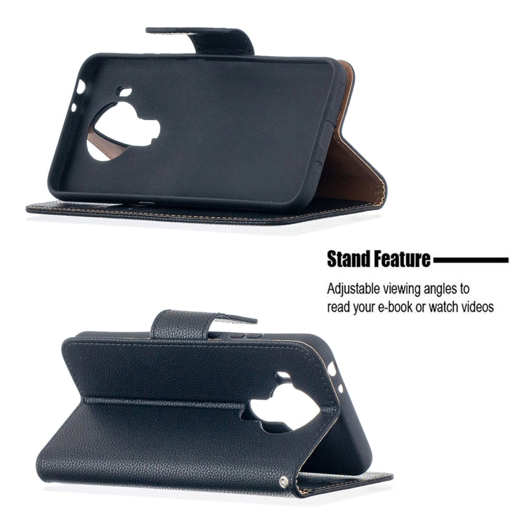 For Nokia 5.4 Litchi Texture Pure Color Horizontal Flip Leather Case with Holder & Card Slots & Wallet & Lanyard