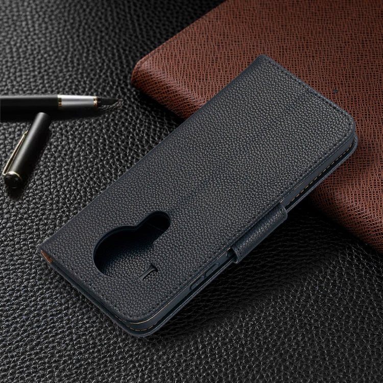 For Nokia 5.4 Litchi Texture Pure Color Horizontal Flip Leather Case with Holder & Card Slots & Wallet & Lanyard