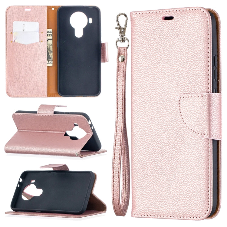 For Nokia 5.4 Litchi Texture Pure Color Horizontal Flip Leather Case with Holder & Card Slots & Wallet & Lanyard