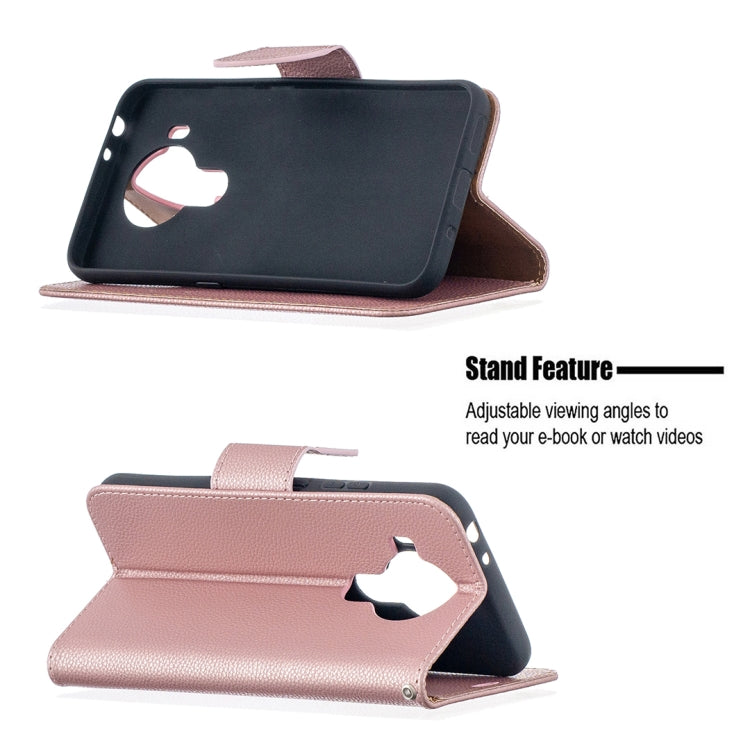 For Nokia 5.4 Litchi Texture Pure Color Horizontal Flip Leather Case with Holder & Card Slots & Wallet & Lanyard