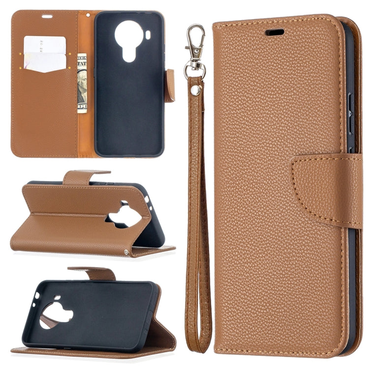 For Nokia 5.4 Litchi Texture Pure Color Horizontal Flip Leather Case with Holder & Card Slots & Wallet & Lanyard