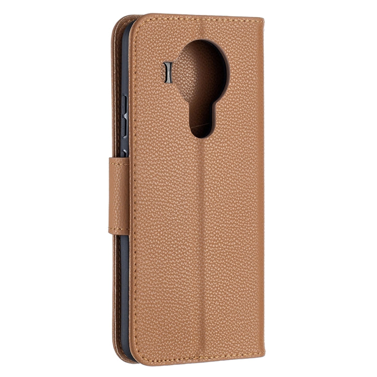 For Nokia 5.4 Litchi Texture Pure Color Horizontal Flip Leather Case with Holder & Card Slots & Wallet & Lanyard
