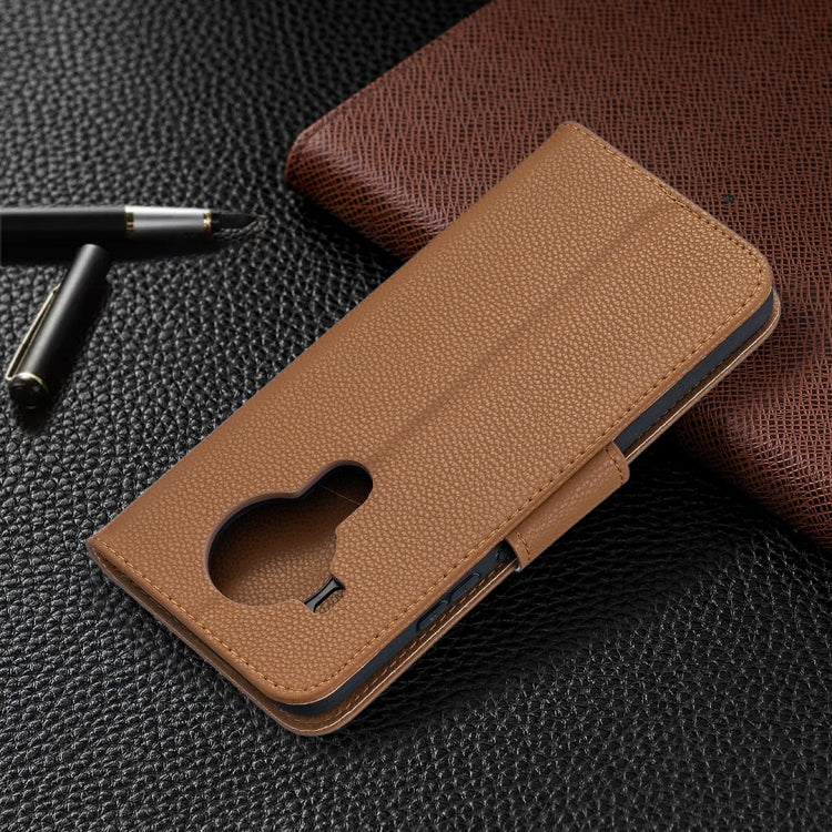 For Nokia 5.4 Litchi Texture Pure Color Horizontal Flip Leather Case with Holder & Card Slots & Wallet & Lanyard