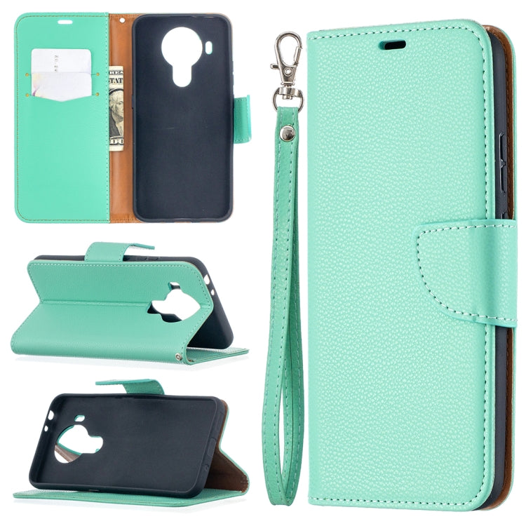 For Nokia 5.4 Litchi Texture Pure Color Horizontal Flip Leather Case with Holder & Card Slots & Wallet & Lanyard