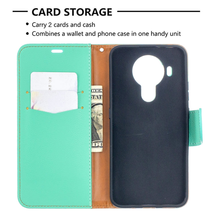 For Nokia 5.4 Litchi Texture Pure Color Horizontal Flip Leather Case with Holder & Card Slots & Wallet & Lanyard