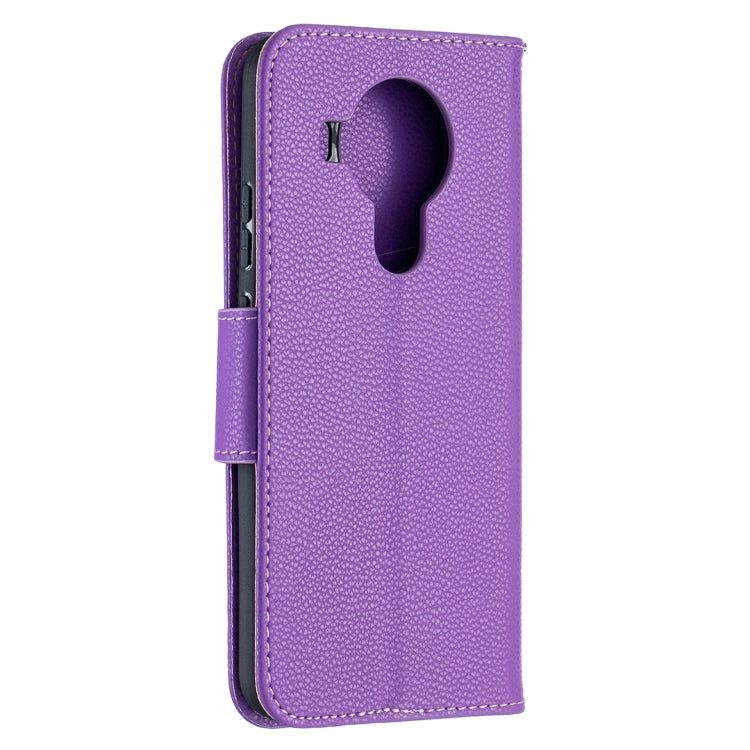 For Nokia 5.4 Litchi Texture Pure Color Horizontal Flip Leather Case with Holder & Card Slots & Wallet & Lanyard