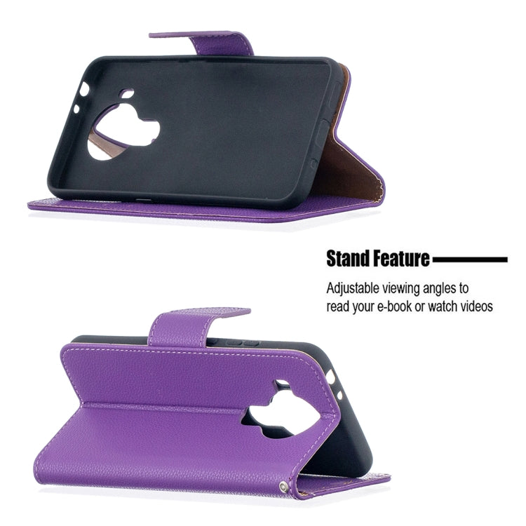 For Nokia 5.4 Litchi Texture Pure Color Horizontal Flip Leather Case with Holder & Card Slots & Wallet & Lanyard