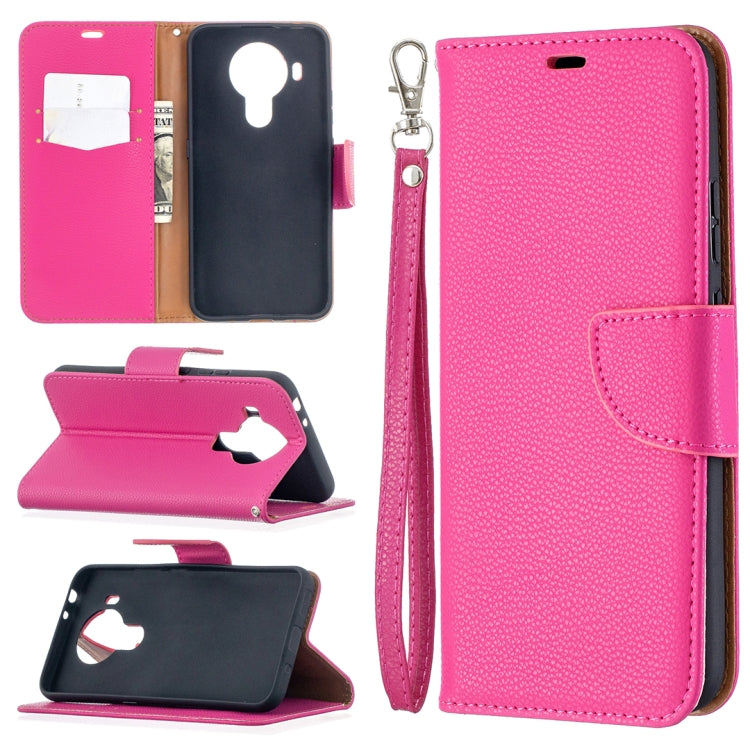 For Nokia 5.4 Litchi Texture Pure Color Horizontal Flip Leather Case with Holder & Card Slots & Wallet & Lanyard