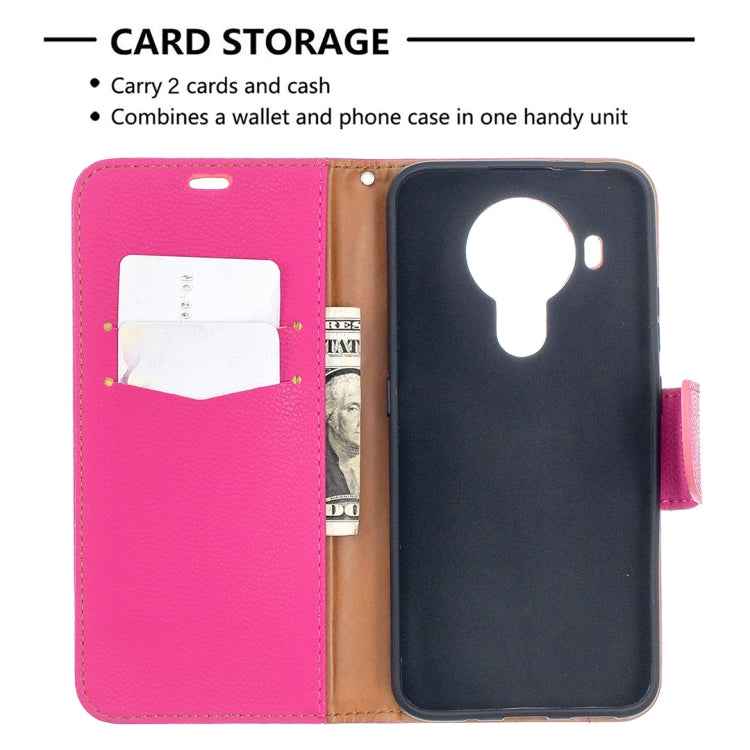 For Nokia 5.4 Litchi Texture Pure Color Horizontal Flip Leather Case with Holder & Card Slots & Wallet & Lanyard