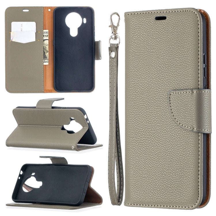 For Nokia 5.4 Litchi Texture Pure Color Horizontal Flip Leather Case with Holder & Card Slots & Wallet & Lanyard