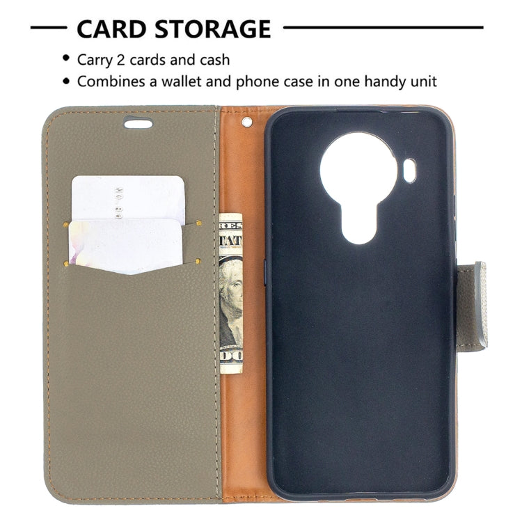 For Nokia 5.4 Litchi Texture Pure Color Horizontal Flip Leather Case with Holder & Card Slots & Wallet & Lanyard