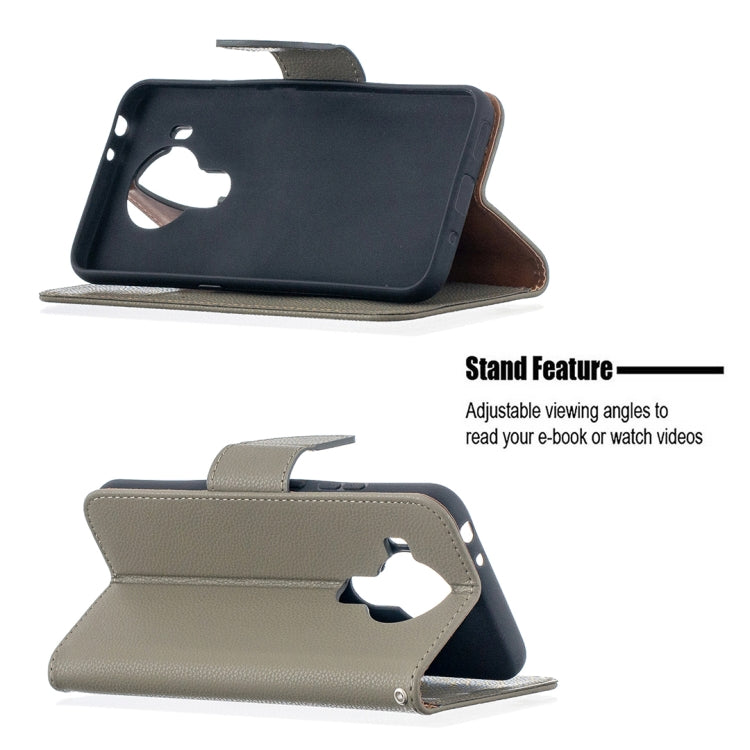 For Nokia 5.4 Litchi Texture Pure Color Horizontal Flip Leather Case with Holder & Card Slots & Wallet & Lanyard