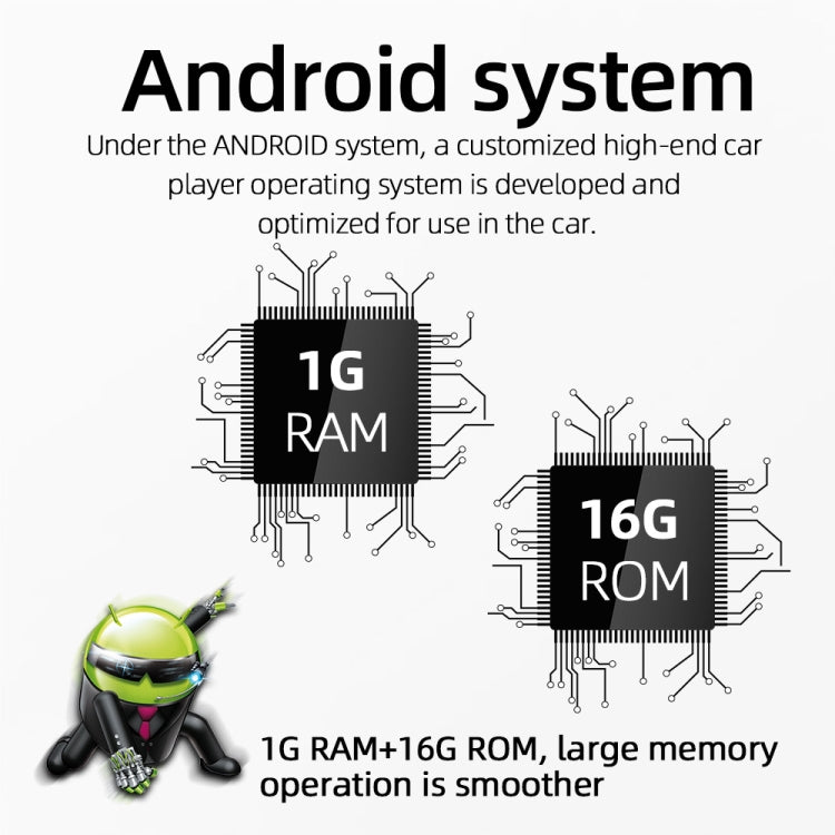 9210SE Car 7-inch HD Android Navigation GPS Bluetooth WiFi Integrated Machine, Support FM / Mobile Phone Connection / RDS / Alcohol Test Function