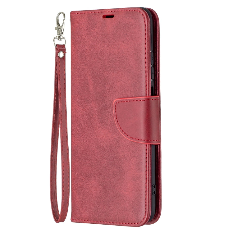 For Xiaomi Redmi Note 10 4G / Note 10S Retro Lambskin Texture Pure Color Horizontal Flip PU Leather Case with Holder & Card Slots & Wallet & Lanyard