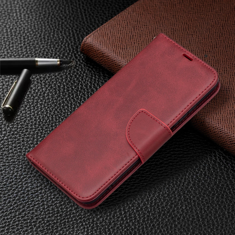 For Xiaomi Redmi Note 10 4G / Note 10S Retro Lambskin Texture Pure Color Horizontal Flip PU Leather Case with Holder & Card Slots & Wallet & Lanyard