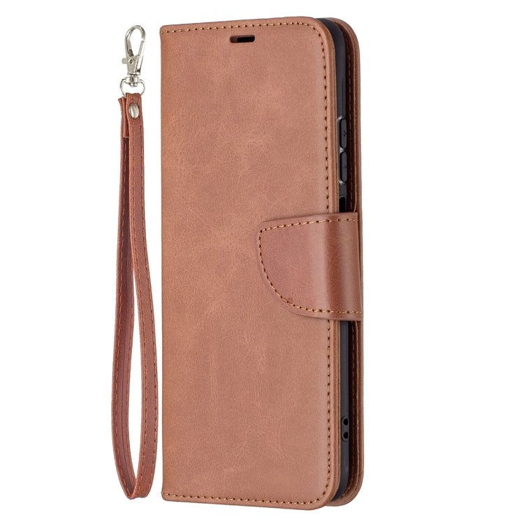 For Xiaomi Redmi Note 10 4G / Note 10S Retro Lambskin Texture Pure Color Horizontal Flip PU Leather Case with Holder & Card Slots & Wallet & Lanyard