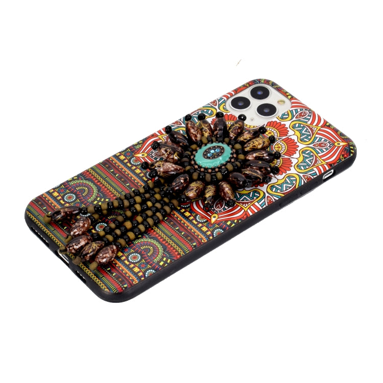For iPhone 11 Retro Ethnic Style Protective Case