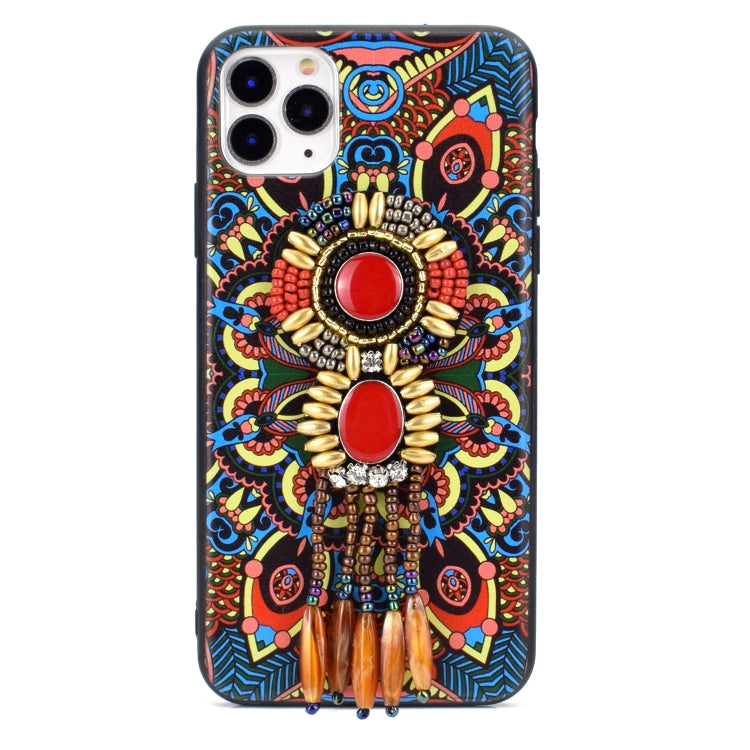 For iPhone 11 Retro Ethnic Style Protective Case