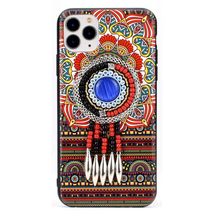 For iPhone 11 Retro Ethnic Style Protective Case