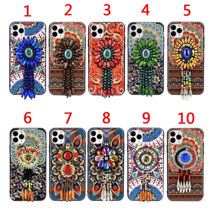 For iPhone 11 Retro Ethnic Style Protective Case