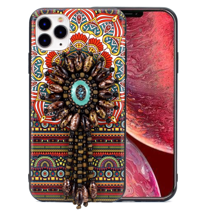For iPhone 11 Pro Max Retro Ethnic Style Protective Case