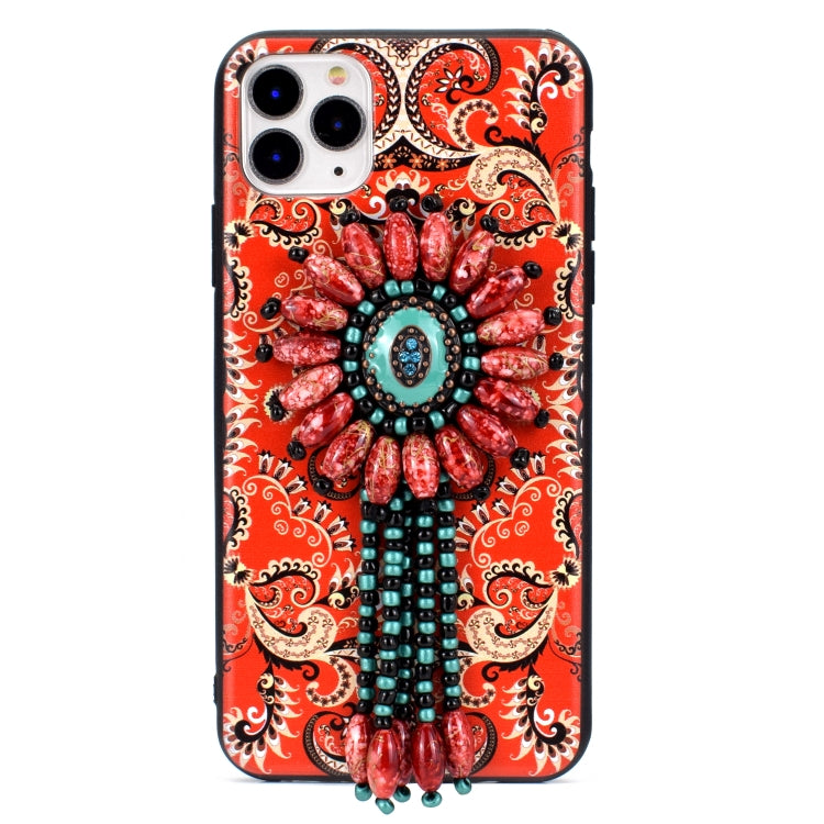 For iPhone 11 Pro Max Retro Ethnic Style Protective Case