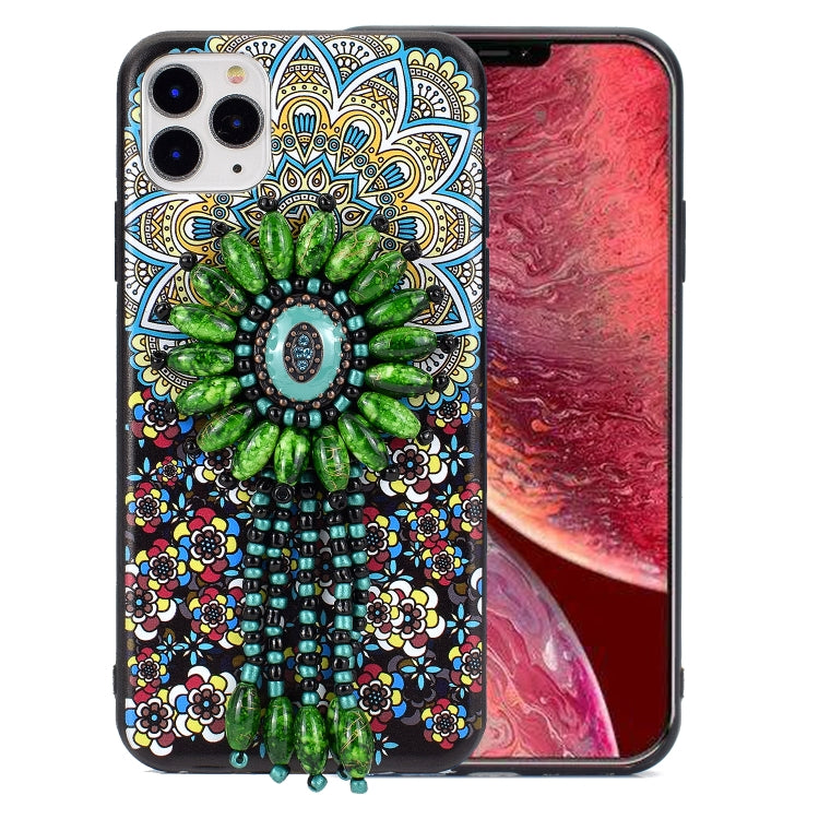 For iPhone 11 Pro Max Retro Ethnic Style Protective Case