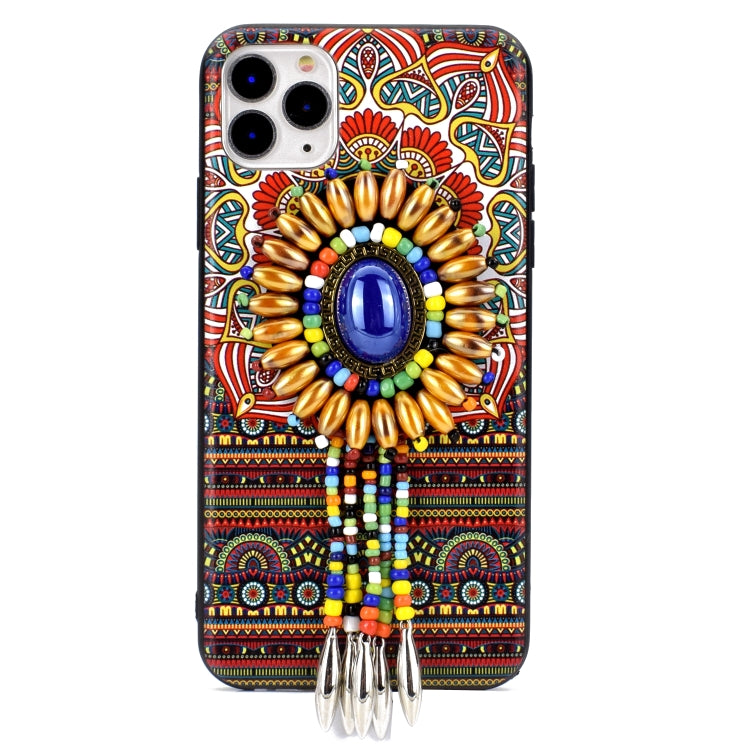 For iPhone 12 mini Retro Ethnic Style Protective Case