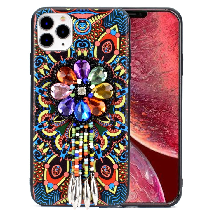 For iPhone 12 mini Retro Ethnic Style Protective Case
