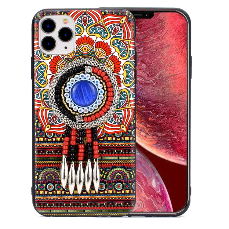 For iPhone 12 mini Retro Ethnic Style Protective Case