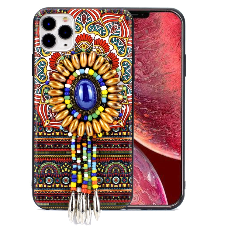 For iPhone 12 / 12 Pro Retro Ethnic Style Protective Case