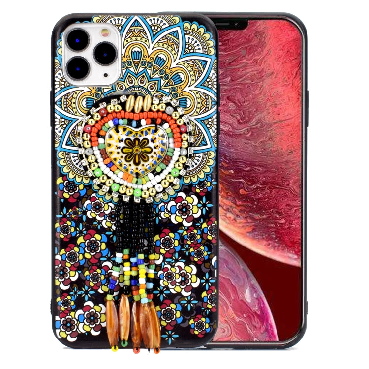 For iPhone 12 Pro Max Retro Ethnic Style Protective Case