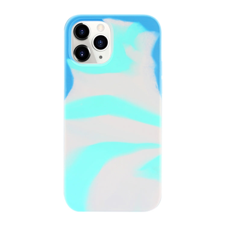 For iPhone 11 Pro Max Liquid Silicone Watercolor Protective Case , Fixed Color, Random Shape