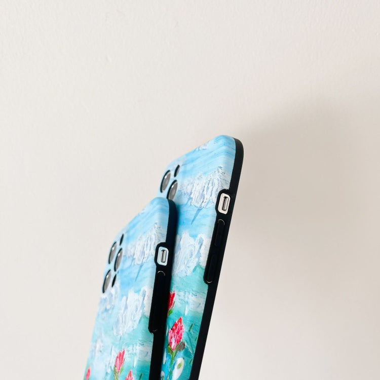 For iPhone 11 Pro Oil Painting Pattern TPU Protective Case